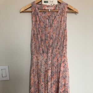 Rebecca Taylor V Neck Pink Printed Silk Dress
